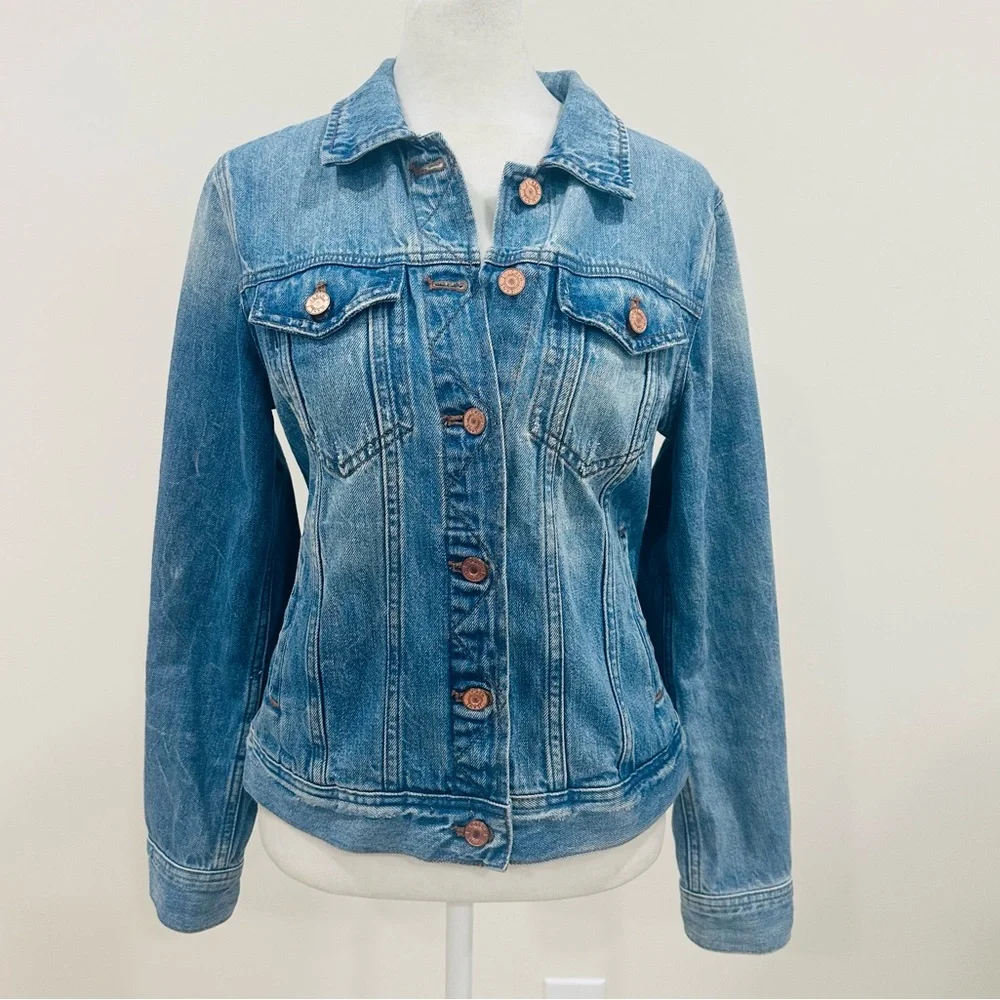 J. Crew  Women’s Jeans Denim Jacket with Copper Buttons Size‎ S